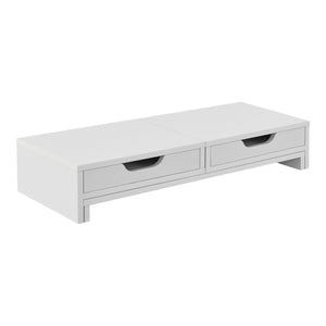 Stojan na monitor Marttila se 2 zásuvkami 60x22x11cm v různých barvách [en.casa]