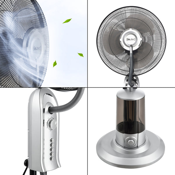Mlžný ventilátor Ninove 75W s vodní mlhou in.tec