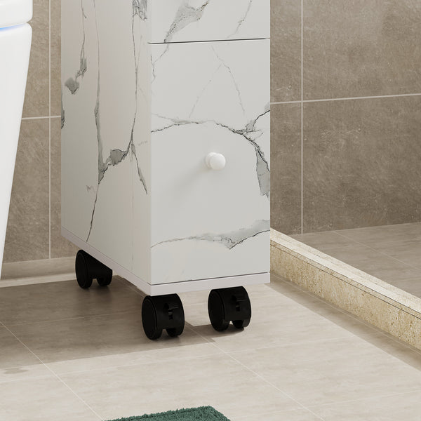 Niche skříňka na kolečkách Broreynna 66x15x33 cm [en.casa]