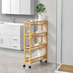 Rollwagen Pyhäjoki 96 x 60 x 18 cm Natur [en.casa] - premiumXL