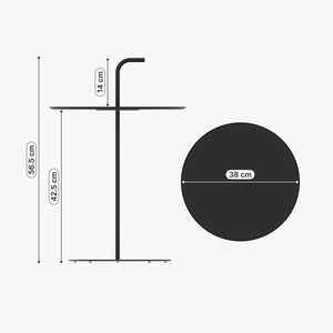 Venkovní kovový stůl Calimera 57 x Ø38 cm [casa.pro]