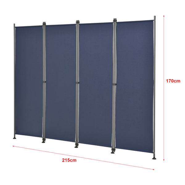 Přepážka Modica Outdoor 170x215 cm čtyřdílná v různých barvách pro.tec