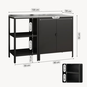 Zahradní set Bolognano stojací regál a skříň [casa.pro]