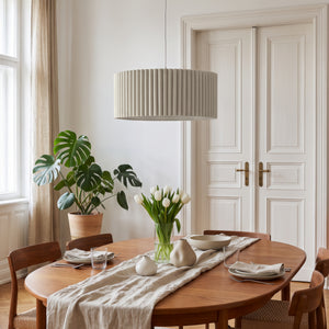 Závěsná lampa Kupimi Ø45 cm Béžová [lux.pro]