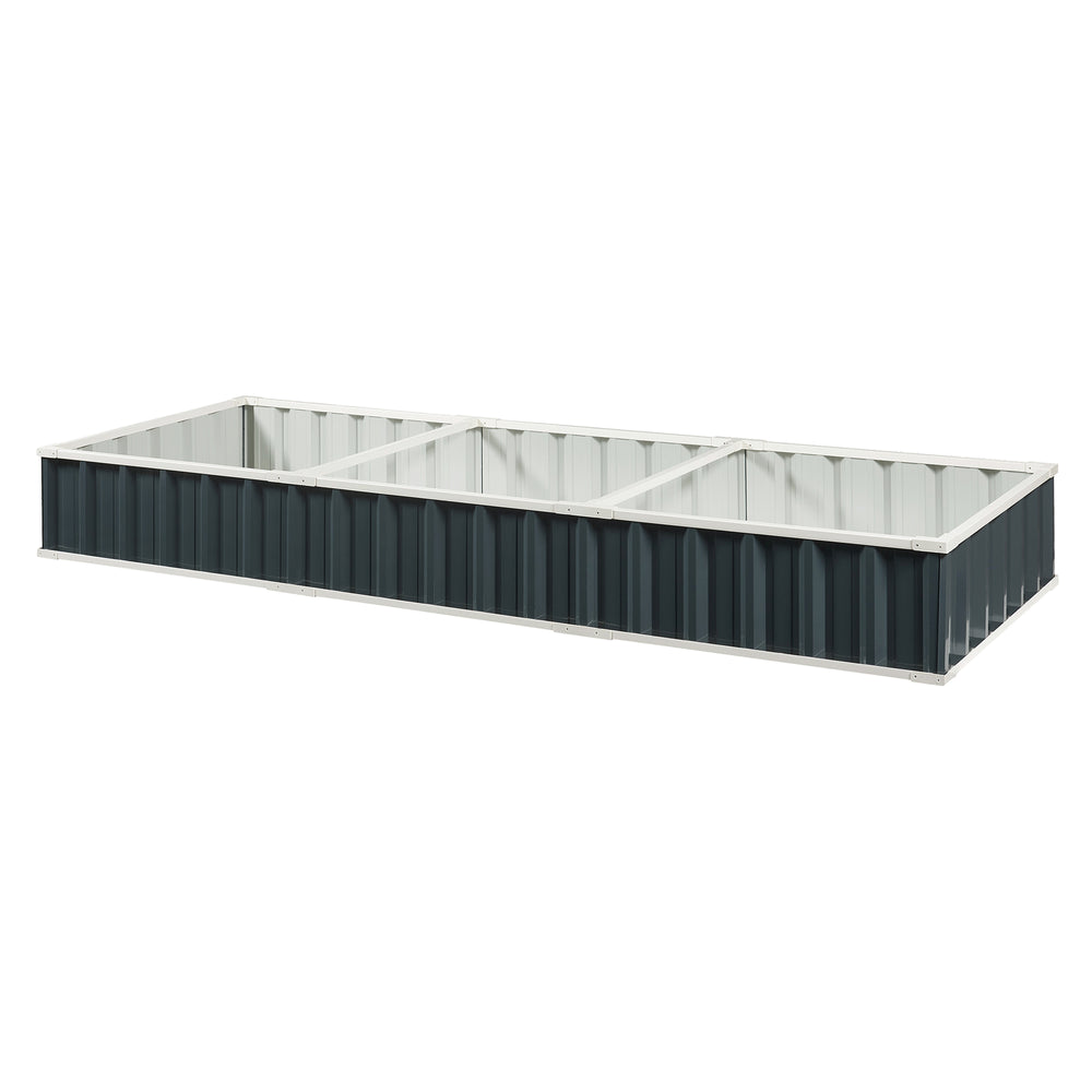 Zvýšený záhon Albrandswaard 258x90x30 cm antracit [en.casa]