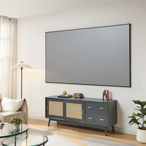 Projekční plátno Väkhoga 16:9 závěsné na zeď [en.casa]