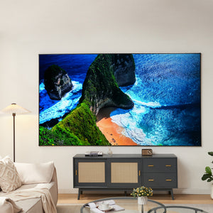 Projekční plátno Väkhoga 16:9 závěsné na zeď [en.casa]