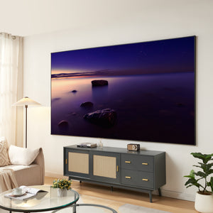 Projekční plátno Väkhoga 16:9 závěsné na zeď [en.casa]