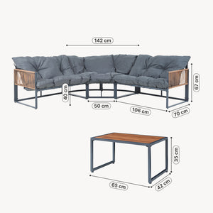 Lounge set Karg [casa.pro]