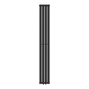 Designový trubkový radiátor Nore černý 180x24cm jednovrstvý 484W [neu.haus]