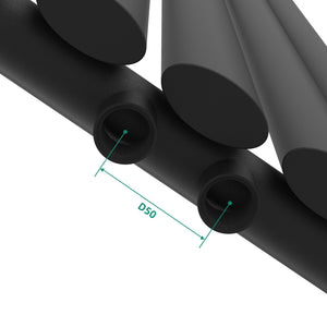 Design radiátor Nore černý 180x36cm jednovrstvý 707W [neu.haus]