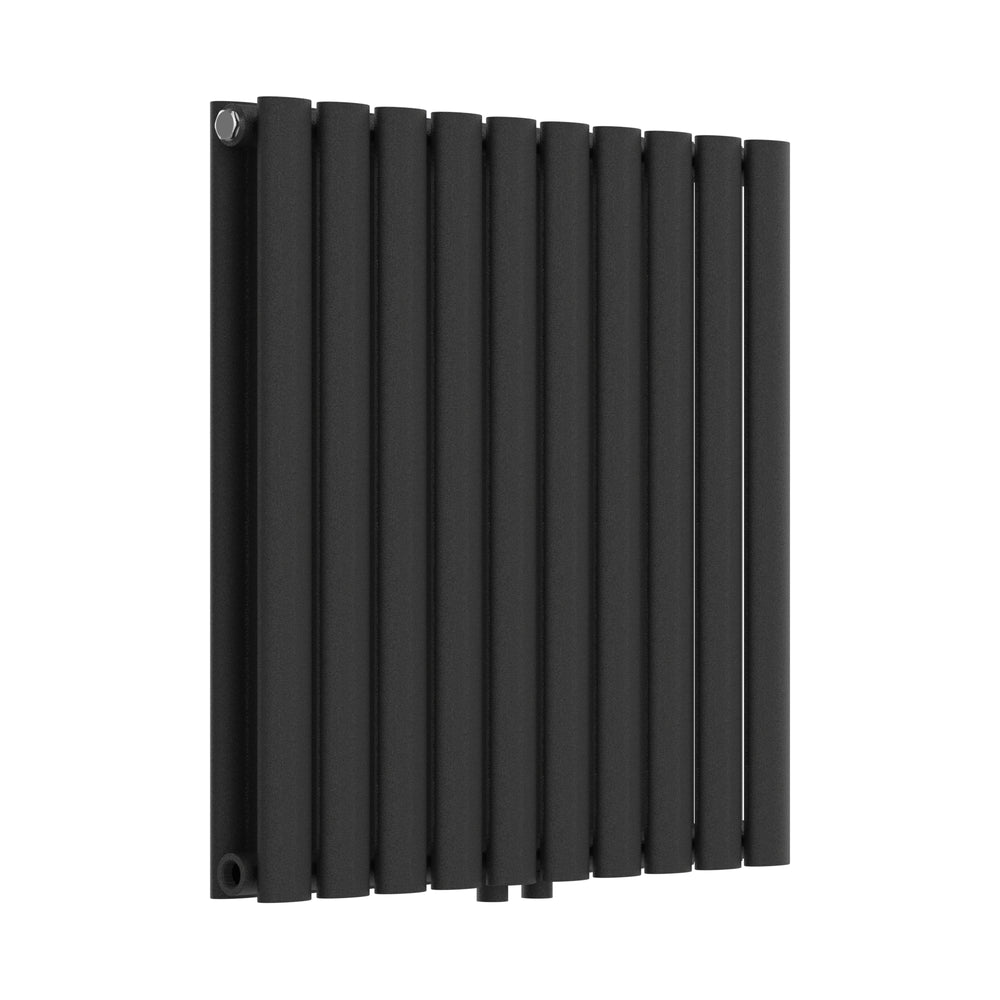 Design radiátor Nore černý 60x60cm dvouvrstvý 800W [neu.haus]