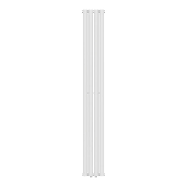 Designový trubkový radiátor Nore bílý 180x24cm jednovrstvý 484W [neu.haus]