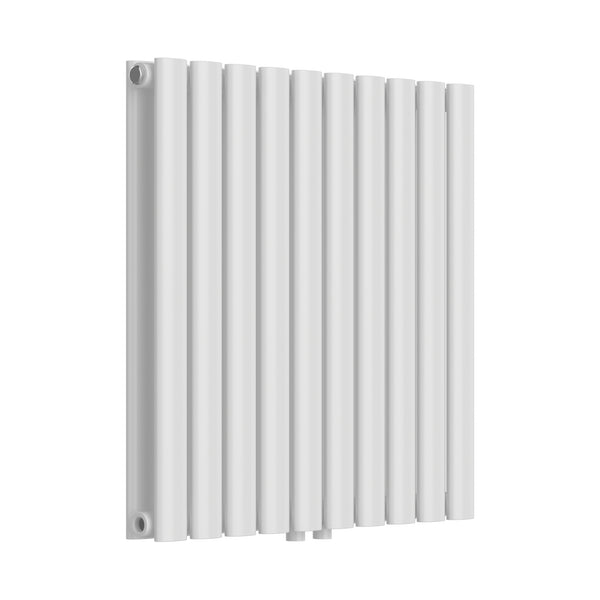 Designový trubkový radiátor Nore bílý 60x60cm dvouvrstvý 800W [neu.haus]
