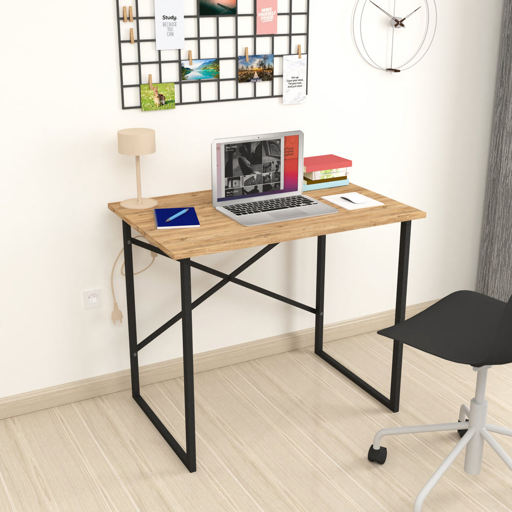 Schreibtisch Tjeldsund 74x90x60 cm in versch. Farben [en.casa] - premiumXL