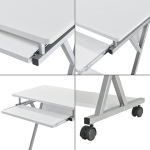 [en.casa]® PC stůl AACT-79xx - 60 x 40 x 75 cm
