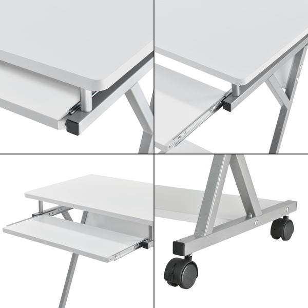 [en.casa]® PC stůl AACT-79xx - 60 x 40 x 75 cm