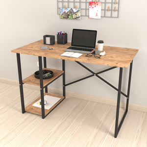 Psací stůl Nittedal s regálem 120x60x75cm v různých barvách [en.casa]