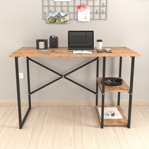 Psací stůl Nittedal s regálem 120x60x75cm v různých barvách [en.casa]