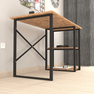 Psací stůl Nittedal s regálem 120x60x75cm v různých barvách [en.casa]