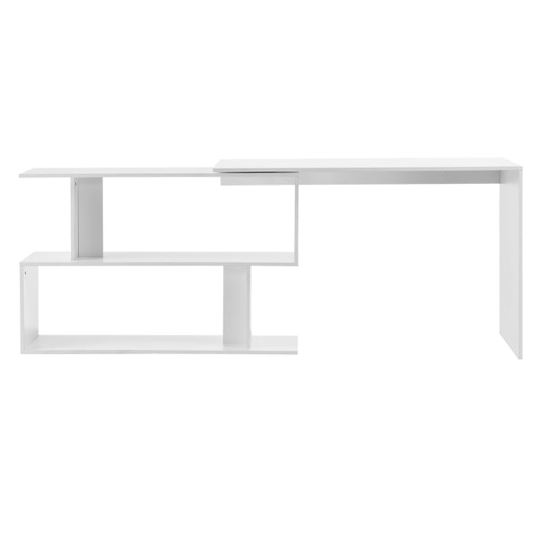 [en.casa] Psací stůl ARENDAL ABNW-620x 76,5x120x50 cm s poličkami