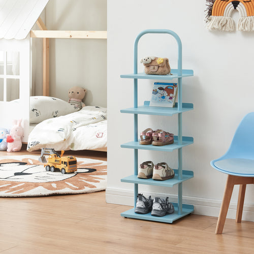 Dětský botník Poytya ocel 96x30x27 cm [en.casa]