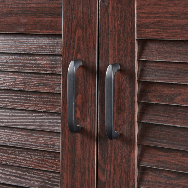 Botník Løten s lavicí 120x36x97 cm Wenge [en.casa]