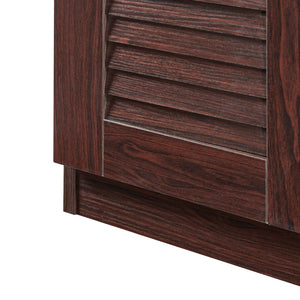 Botník Løten s lavicí 120x36x97 cm Wenge [en.casa]