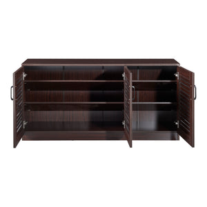 Botník Løten 125x36x62 cm Wenge [en.casa]