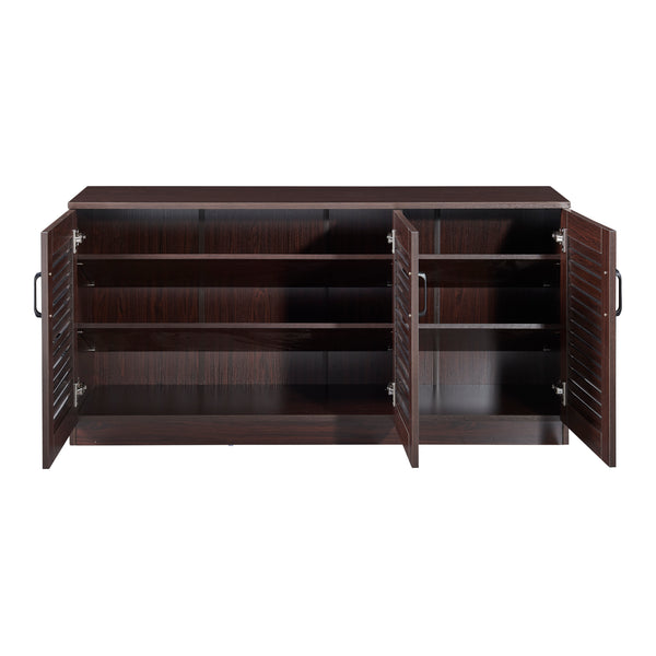 Botník Løten 125x36x62 cm Wenge [en.casa]