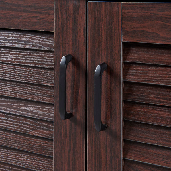 Botník Løten 125x36x62 cm Wenge [en.casa]