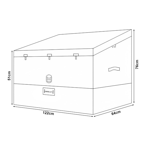 Úložný box Alanno ocel [casa.pro]