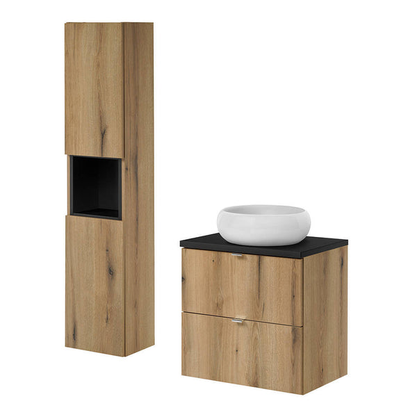 Umyvadlová skříňka Skelbolu s šuplíky 60x72x40 cm [en.casa]