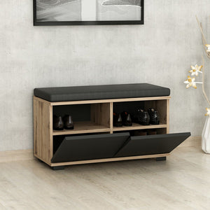 Botník Brande se 4 přihrádkami 42x80x35cm v různých barvách [en.casa]