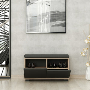 Botník Brande se 4 přihrádkami 42x80x35cm v různých barvách [en.casa]