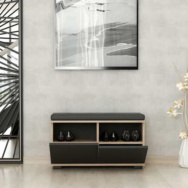 Botník Brande se 4 přihrádkami 42x80x35cm v různých barvách [en.casa]