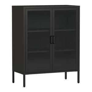 Sideboard Fauske se skleněnými dveřmi v různých barvách [en.casa]