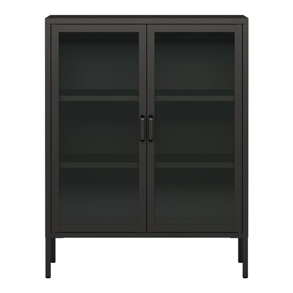 Sideboard Fauske se skleněnými dveřmi v různých barvách [en.casa]