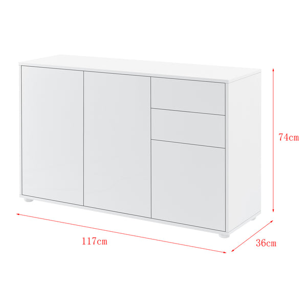 Sideboard Paarl 74x117x36 cm v různých barvách en.casa