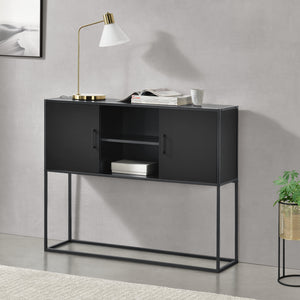 Sideboard Motala s odkládací plochou a skříňkovými dveřmi různé barvy [en.casa]