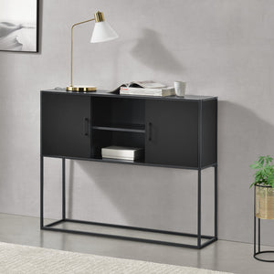 Sideboard Motala s odkládací plochou a skříňkovými dveřmi různé barvy [en.casa]