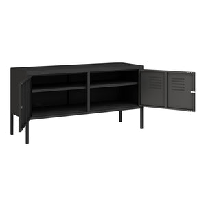Sideboard Pyhtää 118x40x60cm ocel [en.casa]