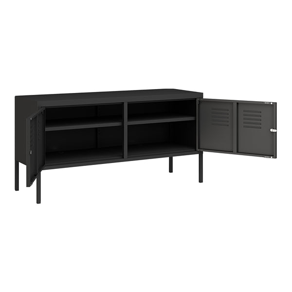 Sideboard Pyhtää 118x40x60cm ocel [en.casa]