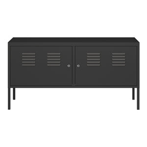 Sideboard Pyhtää 118x40x60cm ocel [en.casa]