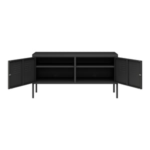 Sideboard Pyhtää 118x40x60cm ocel [en.casa]