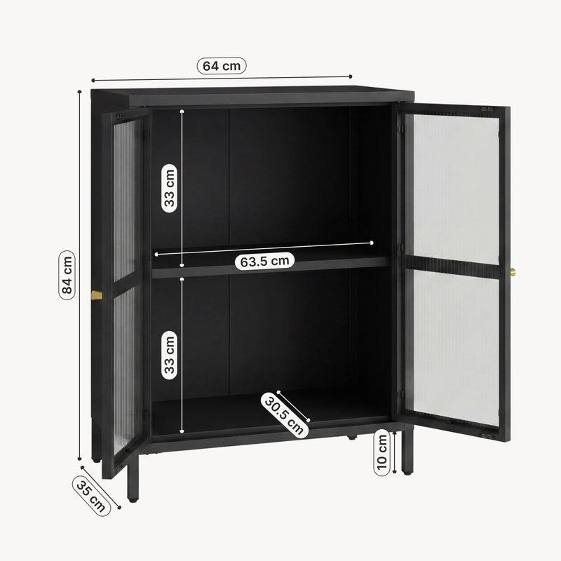 Maßskizze Sideboard Säkylä [en.casa]