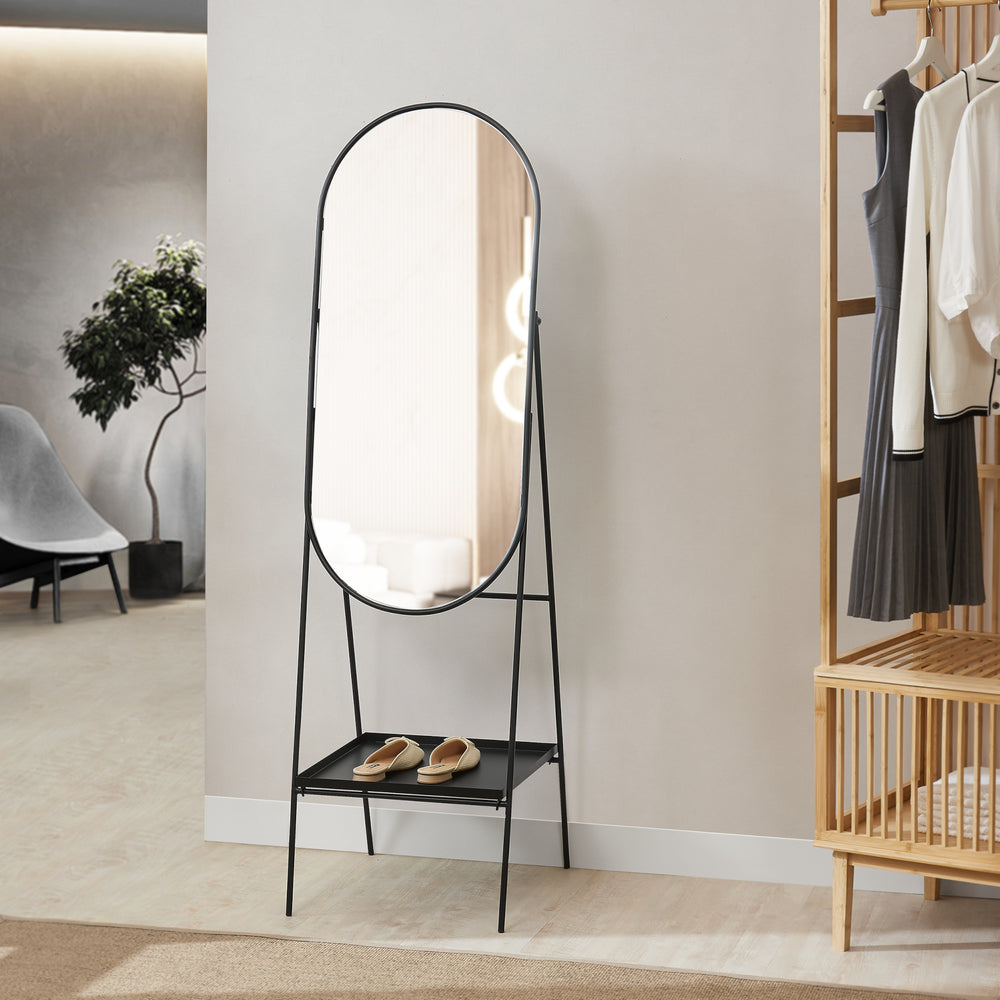 Standspiegel Perano mit Ablage 160 x 46 cm [en.casa] - premiumXL