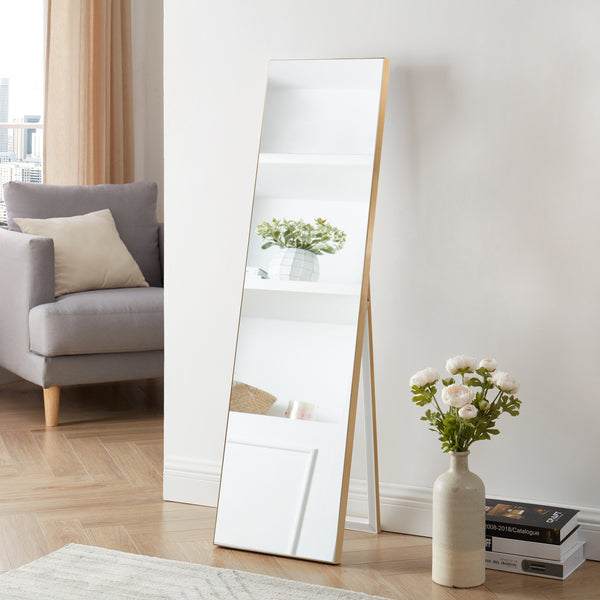Stojací zrcadlo Barletta 150x35 cm naklápěcí v různých barvách [en.casa]