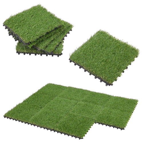 Umělé trávníkové dlaždice Wiesloch sada 11 kusů 1m² [en.casa]
