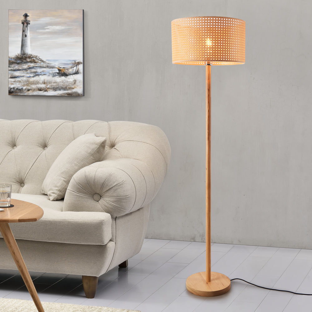 Stehleuchte Rochdale E27 Gelbbraun [lux.pro] - premiumXL
